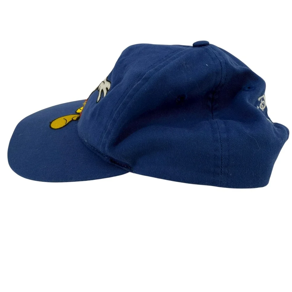Vintage Walt Disney World Mickey Mouse Embroidered Blue Snapback Hat Adult‎ O/S